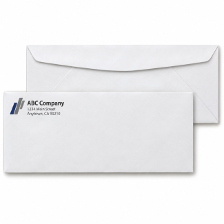 No. 10 White Regular Envelope Size: 9 1/2 x 4 1/8