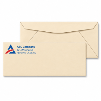 No. 10 Ivory Colored Regular Envelope Size: 9 1/2 x 4 1/8