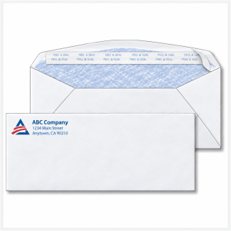 No. 10 Security Tint Peel and Seal Envelope Size: 9 1/2 x 4 1/8