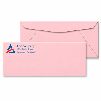 No. 10 Pink Colored Regular Envelope Size: 9 1/2 x 4 1/8