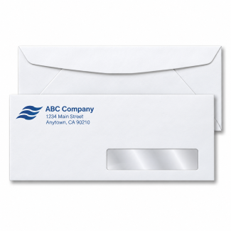No. 10 RIGHT SIDE Window Envelope Size: 9 1/2 x 4 1/8