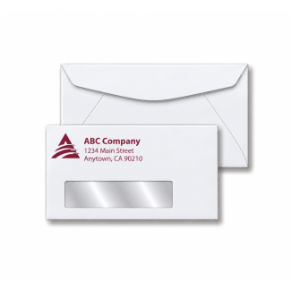 No. 6-3/4 White Window Envelope Size: 6 1/2 x 3 5/8