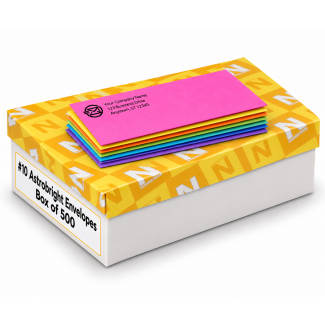 Printed Astrobright Envelopes Starting at $74.95 for 500