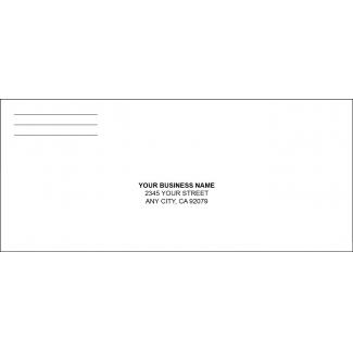 No. 9 White Regular Envelope Template 2