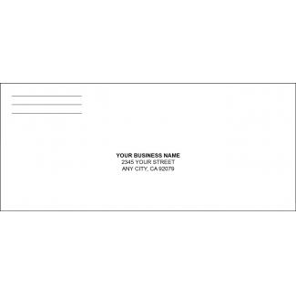 No. 9 White Regular Envelope Template 2