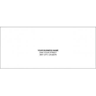 No. 9 White Regular Envelope Template 3