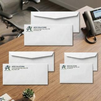 Printed White Non Window Envelopes Starting at $40.95 for 500