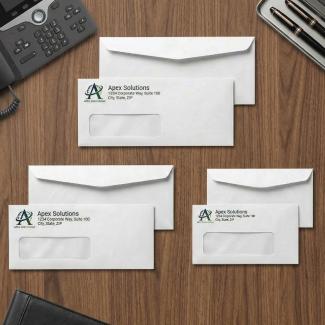 Printed White Window Envelopes Starting at $44.95 for 500