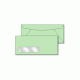 10 Green Window Envelopes