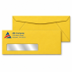 No. 10 Goldenrod Colored Window Envelope Size: 9 1/2 x 4 1/8