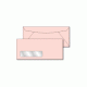 10 Pink Window Envelopes