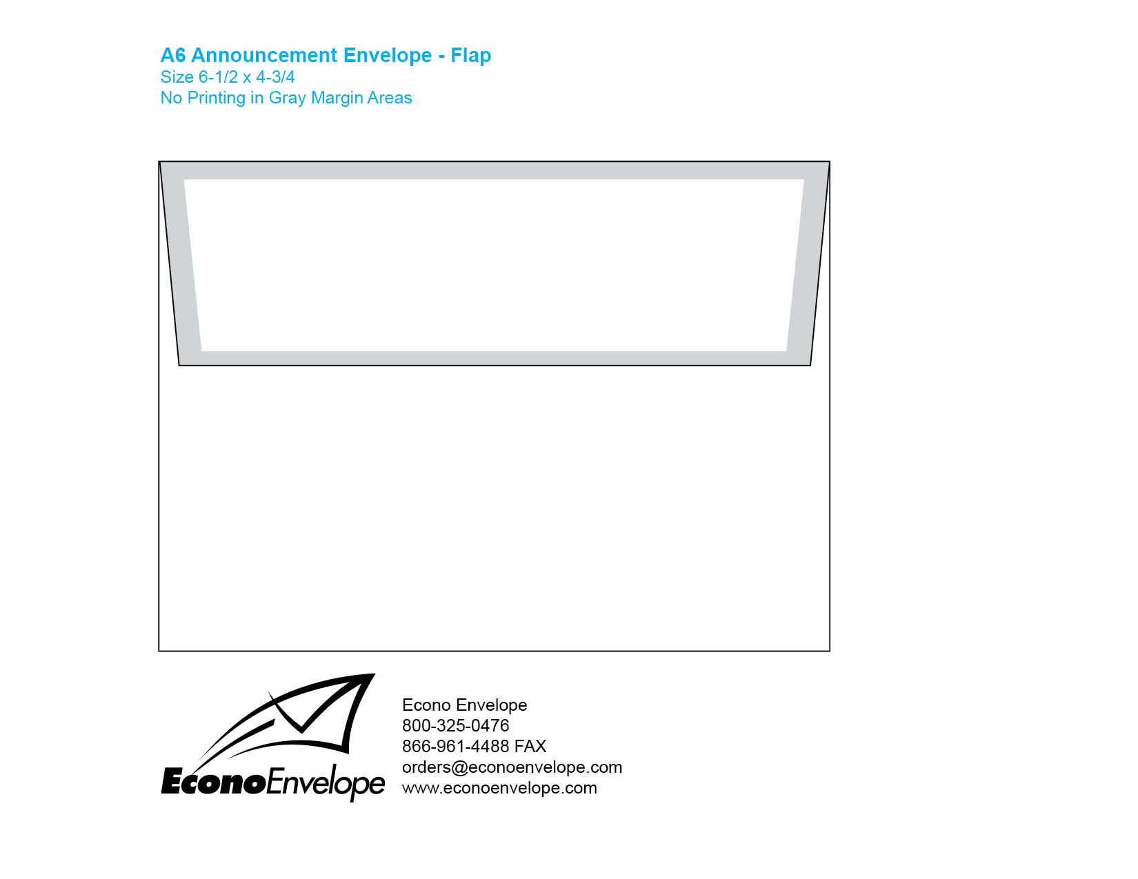 Envelope Template Downloads Econo Envelope